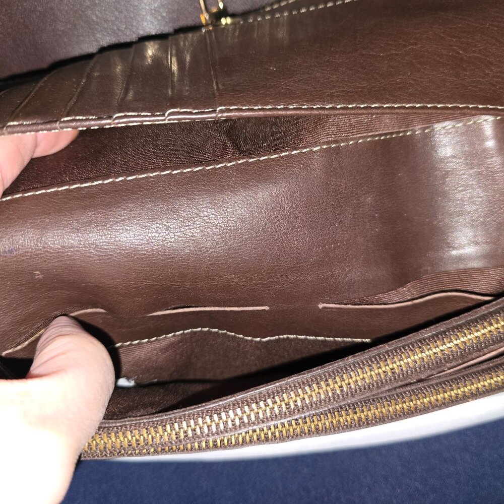 Beautiful Coach Carly Chestnut leather bag - NWOT with Gorgeous Leather Wallet - Picture 12 of 14